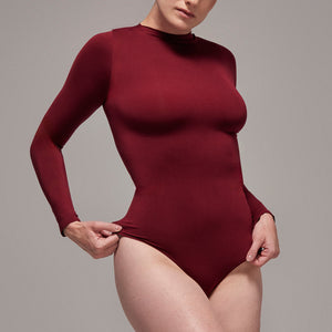 Body segunda piel manga larga frente