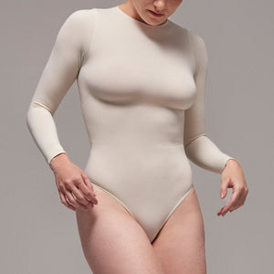 Body segunda piel manga larga frente