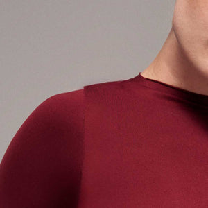 Body segunda piel manga larga espalda