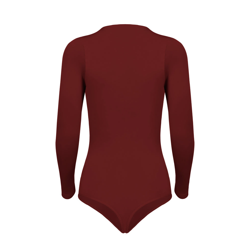 Body segunda piel manga larga ghost espalda