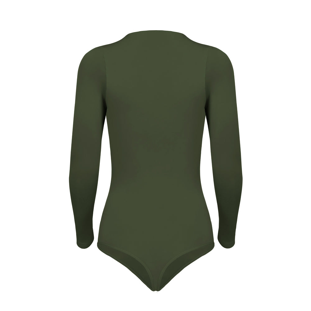 Body segunda piel manga larga ghost espalda