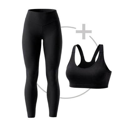 Pack Legging básico + Top espalda deportiva