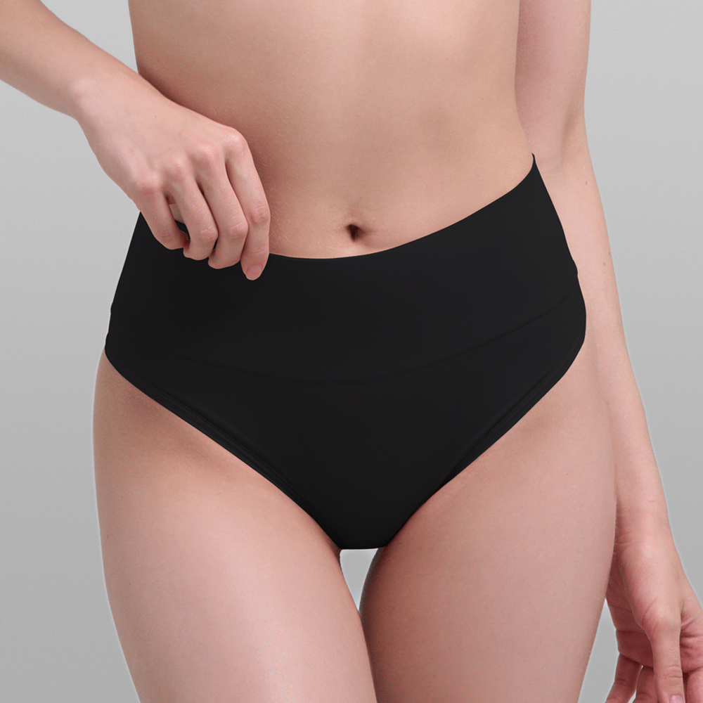 Panty tipo tanga moldeo abdomen bajo frente